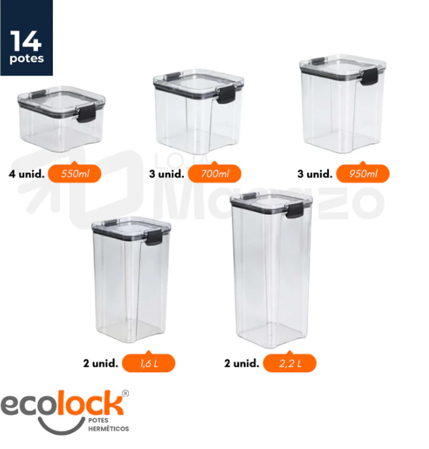 EcoLock™ - Kit Potes Herméticos de Vidro + (Brindes Exclusivos)