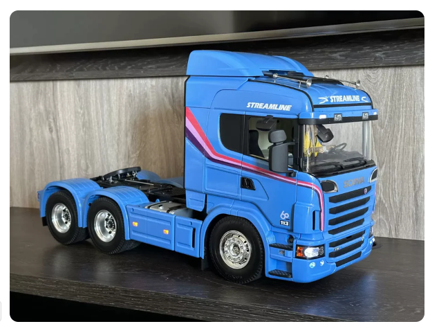 Mini Caminhão de brinquedo Scania a Bateria 2 Canais + Carroceria